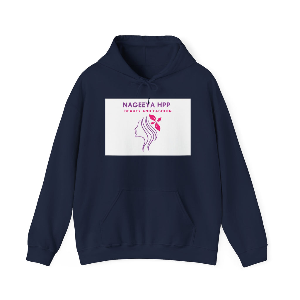 Beauty & Fashion Logo Hoodie — "Nageeya HPP" Women's Salon Pullover