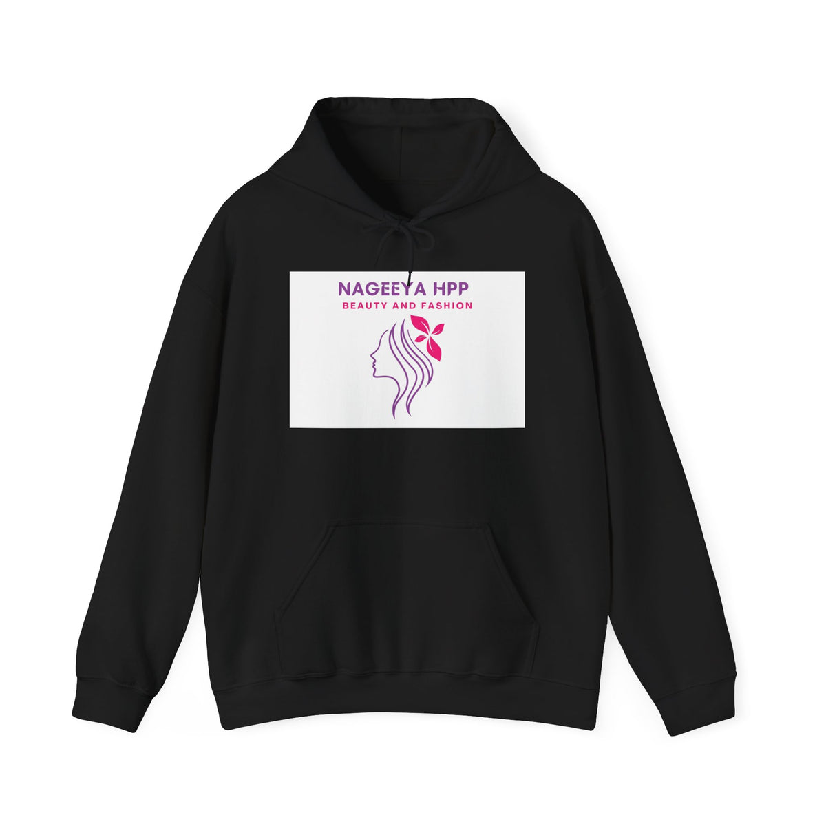 Beauty & Fashion Logo Hoodie — "Nageeya HPP" Women's Salon Pullover