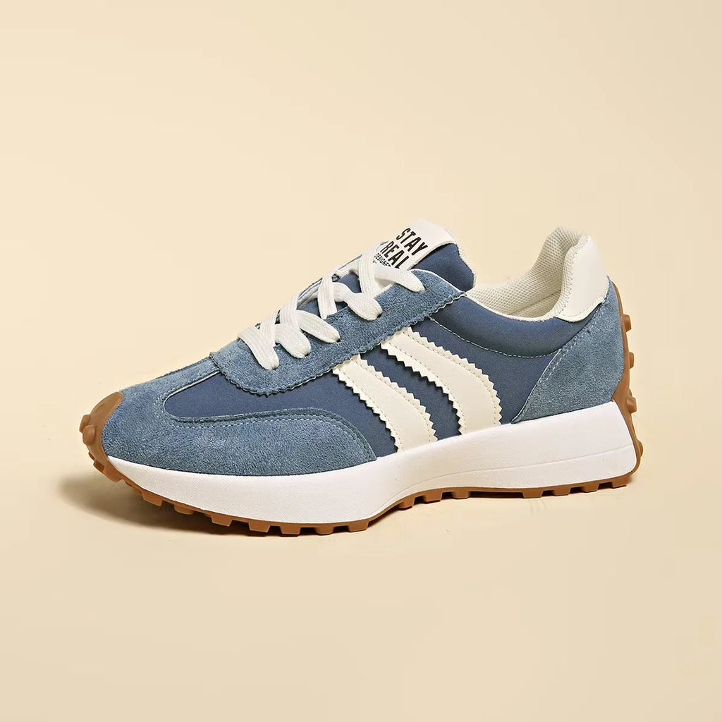 2026 Spring Retro Women Sneakers Summer Casual Patchwork Leather Sneakers Women outdoor Casual Comfort Shoes