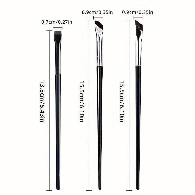 3 pieces of eyeliner brush
