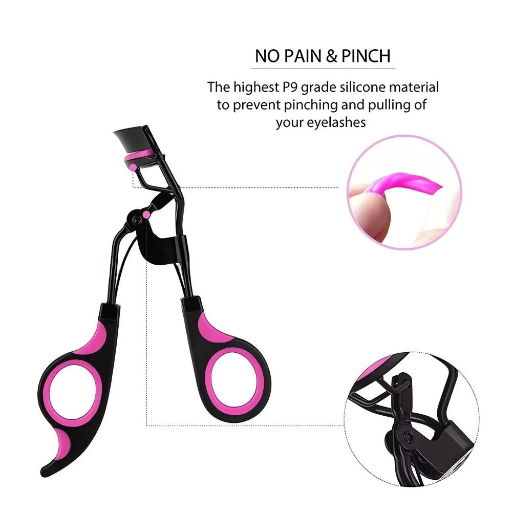 Eyelash Curler with 10 Pcs professional Eyelashes curling Tweezers clips lasting Eyes makeup Beauty Tools