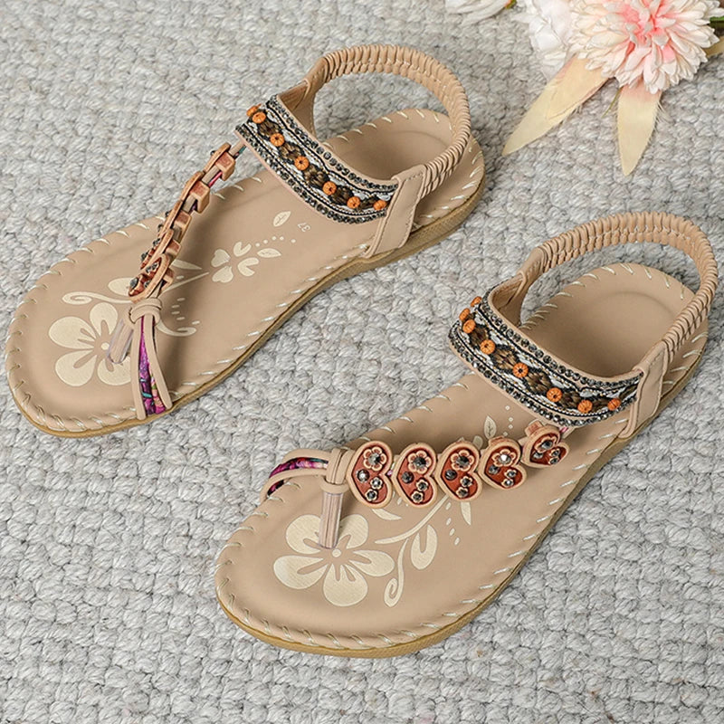 Women Sandals Bohemia Style Shoes low Heels Footwear
