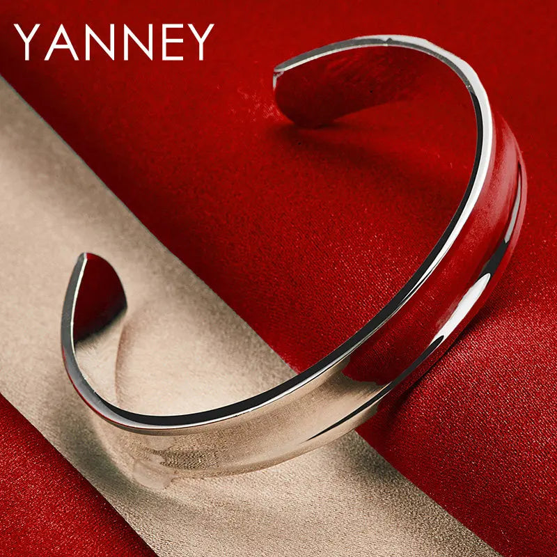 Charm 925 sterling silver exquisite hallow round bracelet women party Accessories wedding fashion Gift